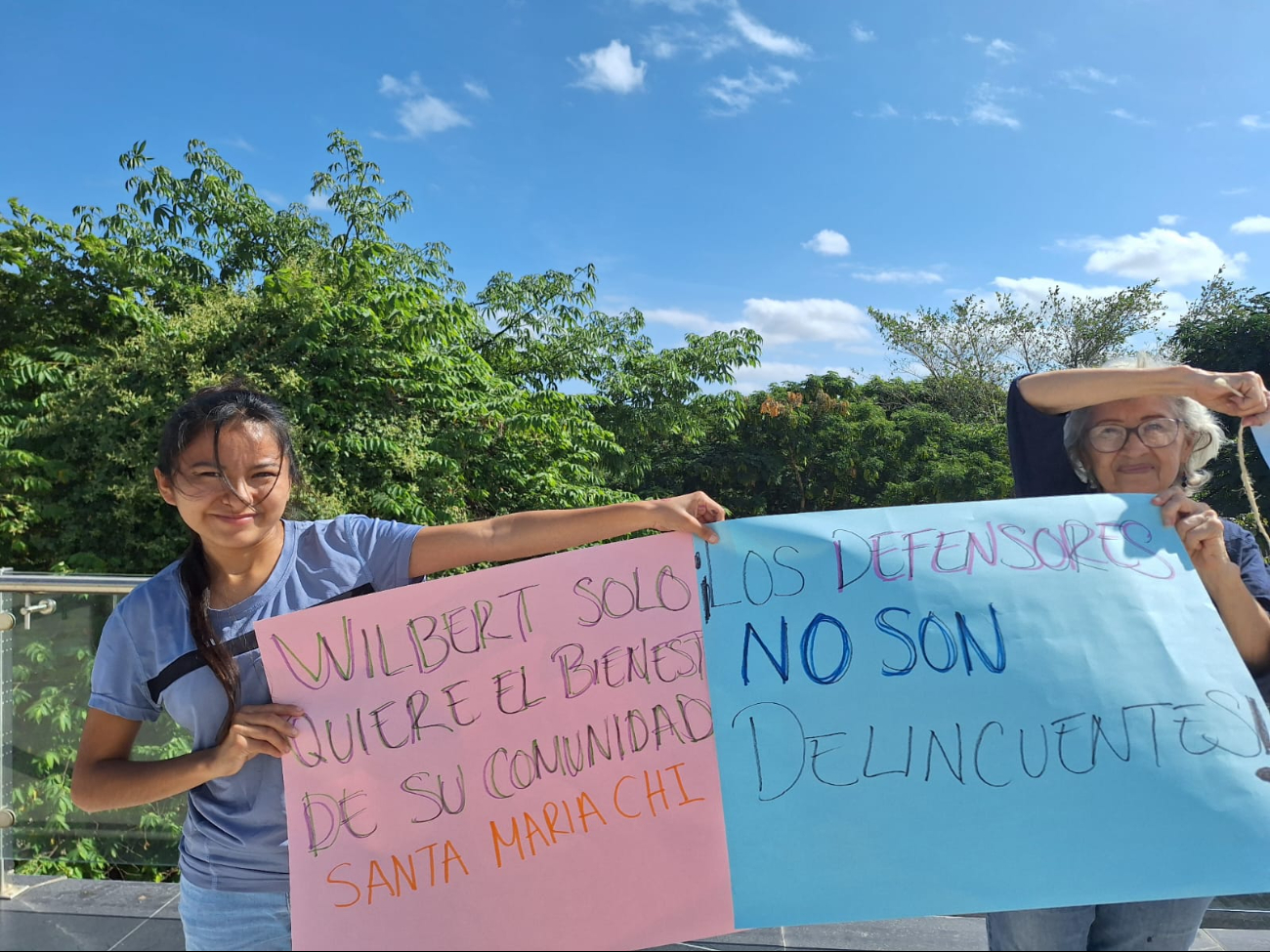 ¡Agua sí, Kekén no!  protestan en Mérida en apoyo al comisario de Santa María Chi