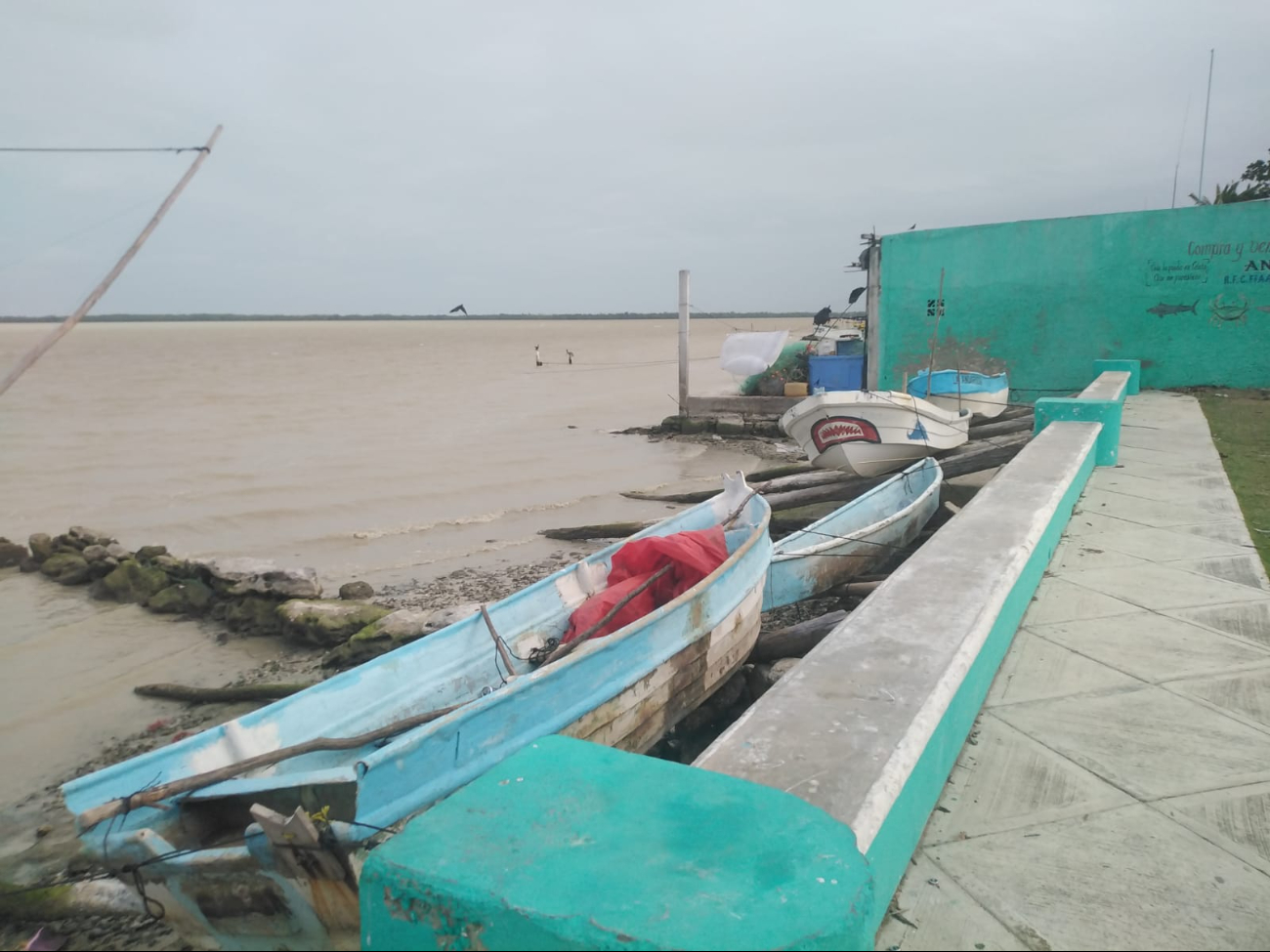 Por el Frente Frío número 14, los puertos del municipio del Carmen están cerrados