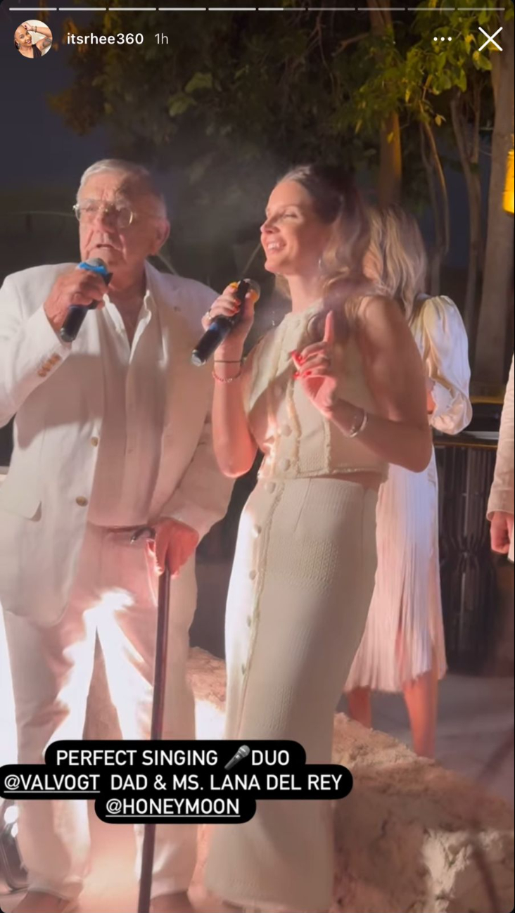 Lana del Rey le dedicó una canción a los novios Lana del Rey le dedicó una canción a los novios