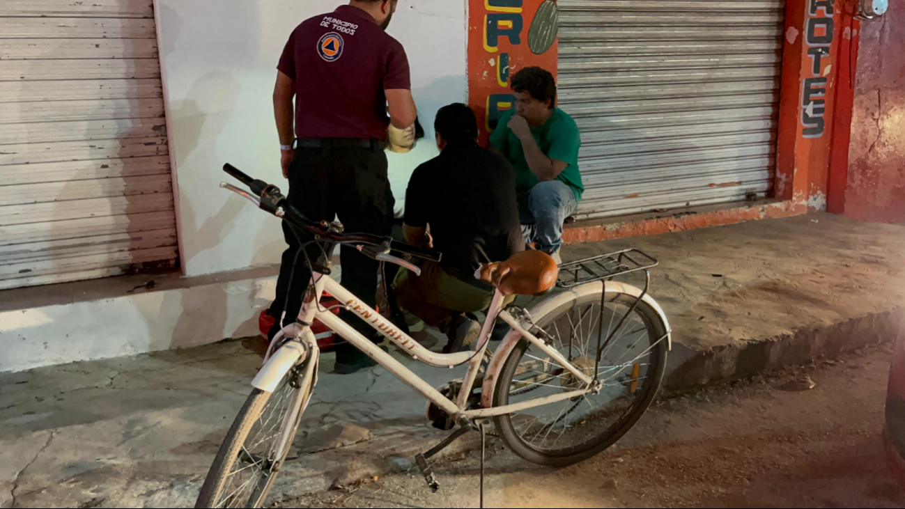Mujer terminó con lesiones
