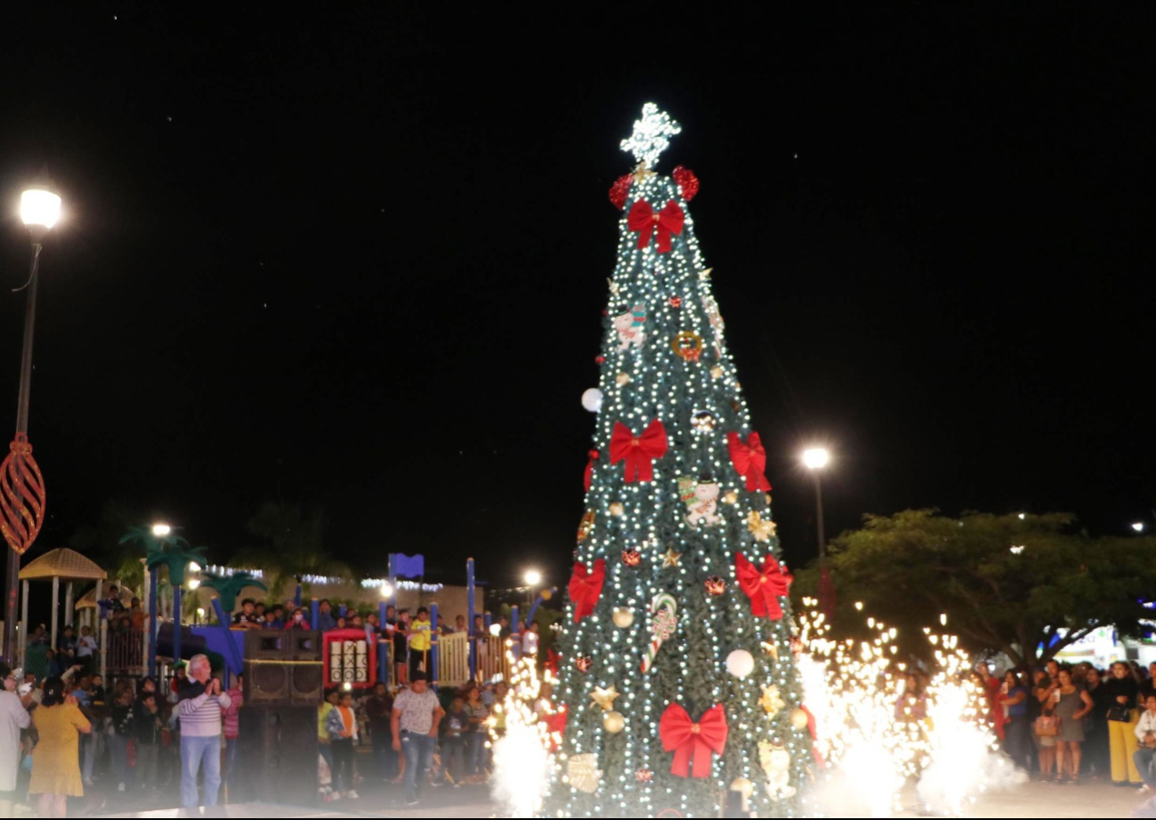El encendido del árbol navideño tuvo lugar el 7 de diciembre en el parque principal El encendido del árbol navideño tuvo lugar el 7 de diciembre en el parque principal