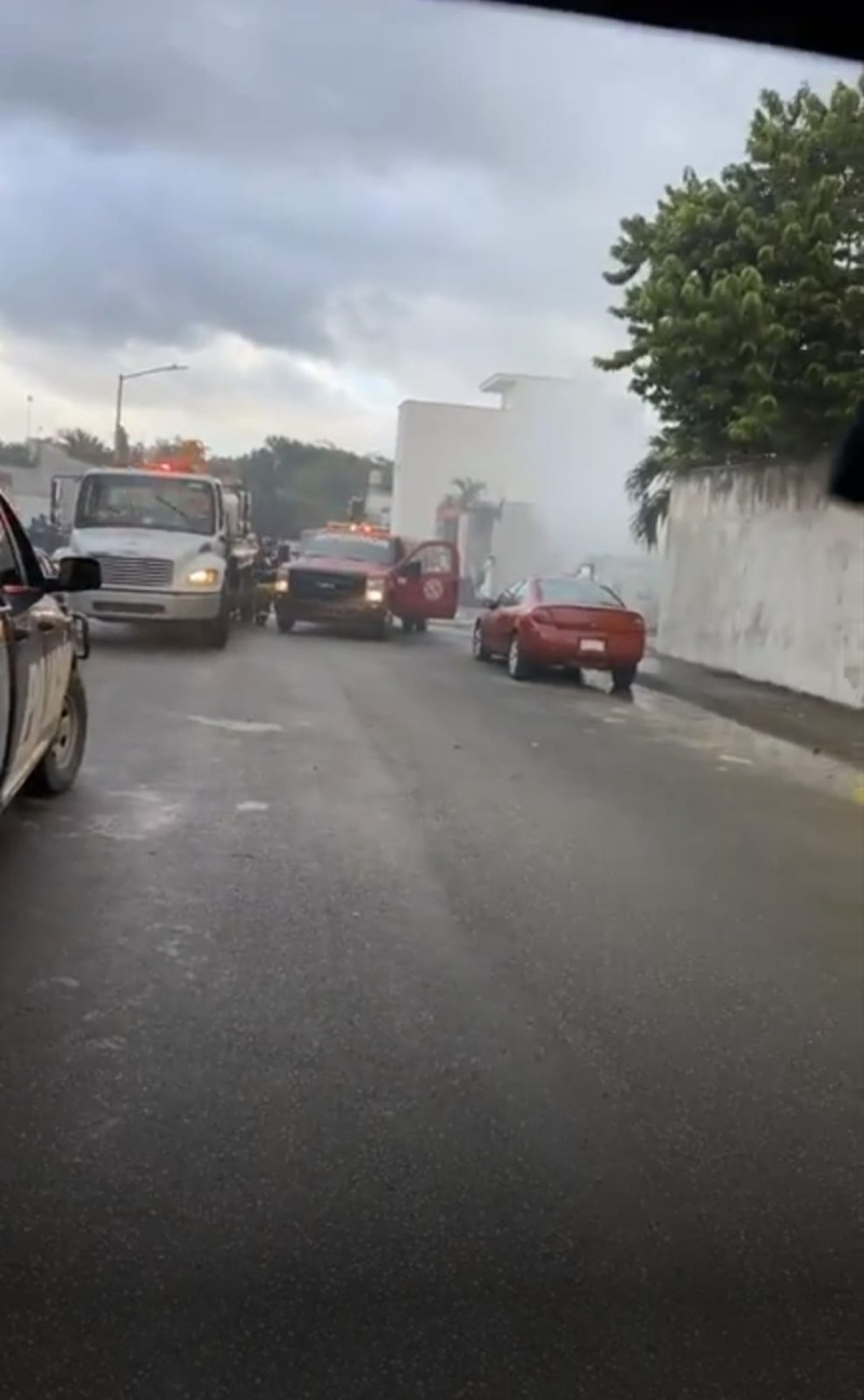 En el accidente no se reportaron heridos, solo algunas pérdidas materiales En el accidente no se reportaron heridos, solo algunas pérdidas materiales