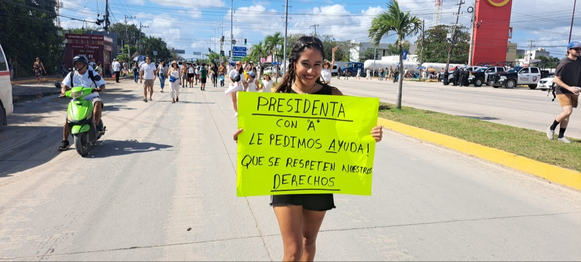 En los reclamos pedían la intervención de la presidenta Claudia Sheinbaum Pardo En los reclamos pedían la intervención de la presidenta Claudia Sheinbaum Pardo