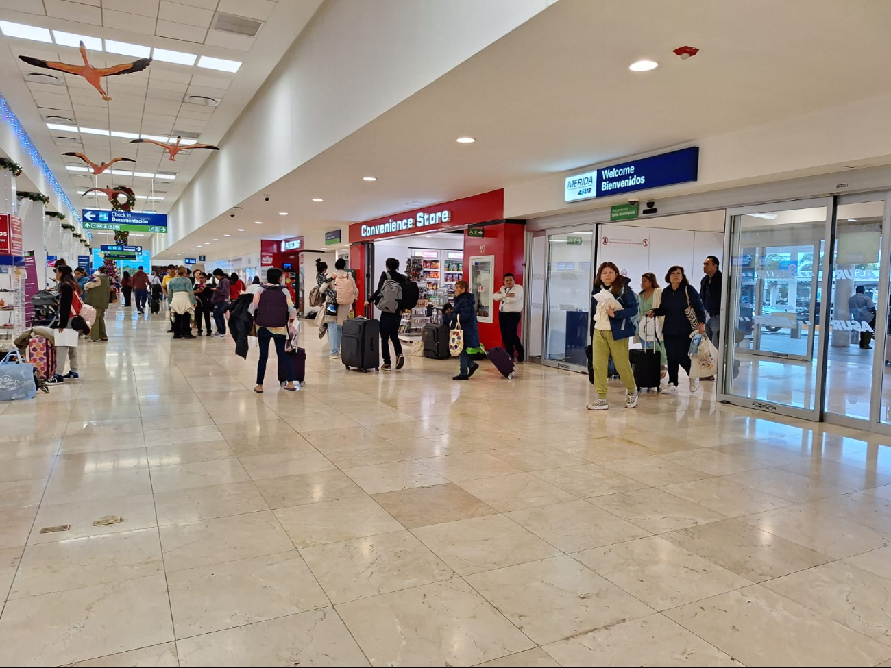 Los vuelos en el aeropuerto de Mérida registran al menos 90% de afluencia Los vuelos en el aeropuerto de Mérida registran al menos 90% de afluencia