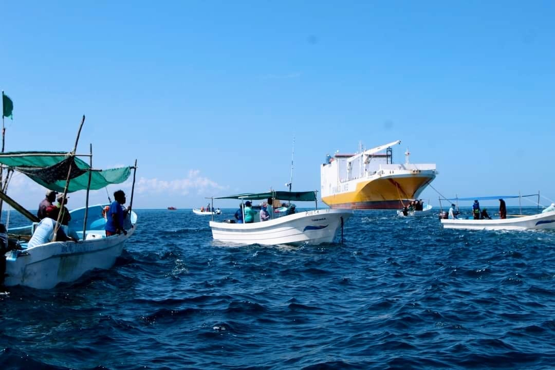 En julio de 2023 un buque italiano encalló, y hasta la fecha se desconocen resultados de investigación En julio de 2023 un buque italiano encalló, y hasta la fecha se desconocen resultados de investigación