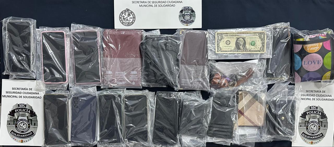 En la detención se encontraron diversas pertenencias, desde carteras hasta celulares En la detención se encontraron diversas pertenencias, desde carteras hasta celulares