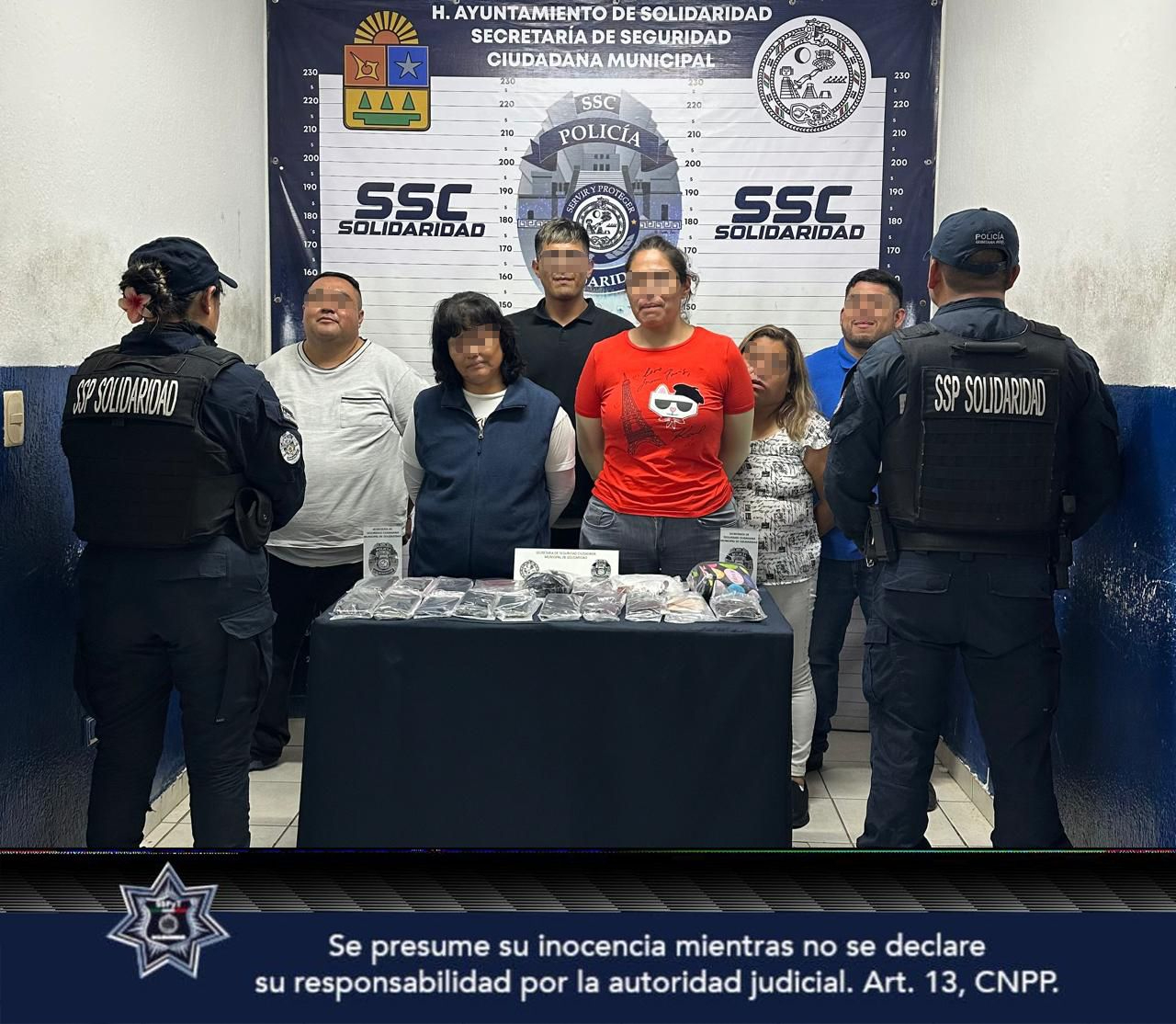 Detienen a seis chilangos por presunto robo en colonia Centro de Playa del Carmen