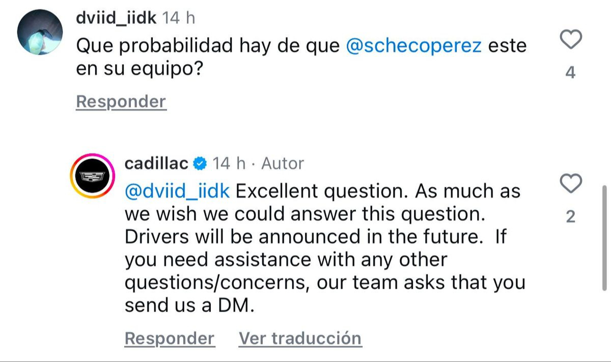 Esto reveló Cadillac Esto reveló Cadillac