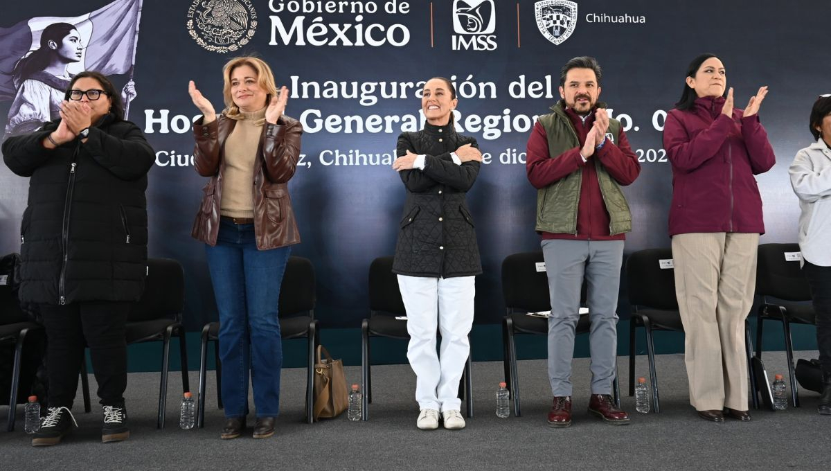 La Presidenta de México estuvo acompañada por autoridades estatales y miembros de su gabinete La Presidenta de México estuvo acompañada por autoridades estatales y miembros de su gabinete