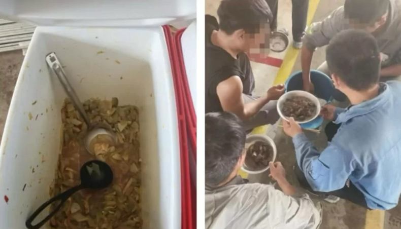 Obreros chinos rescatados durante construcción de fábrica de autos BYD. Obreros chinos rescatados durante construcción de fábrica de autos BYD.