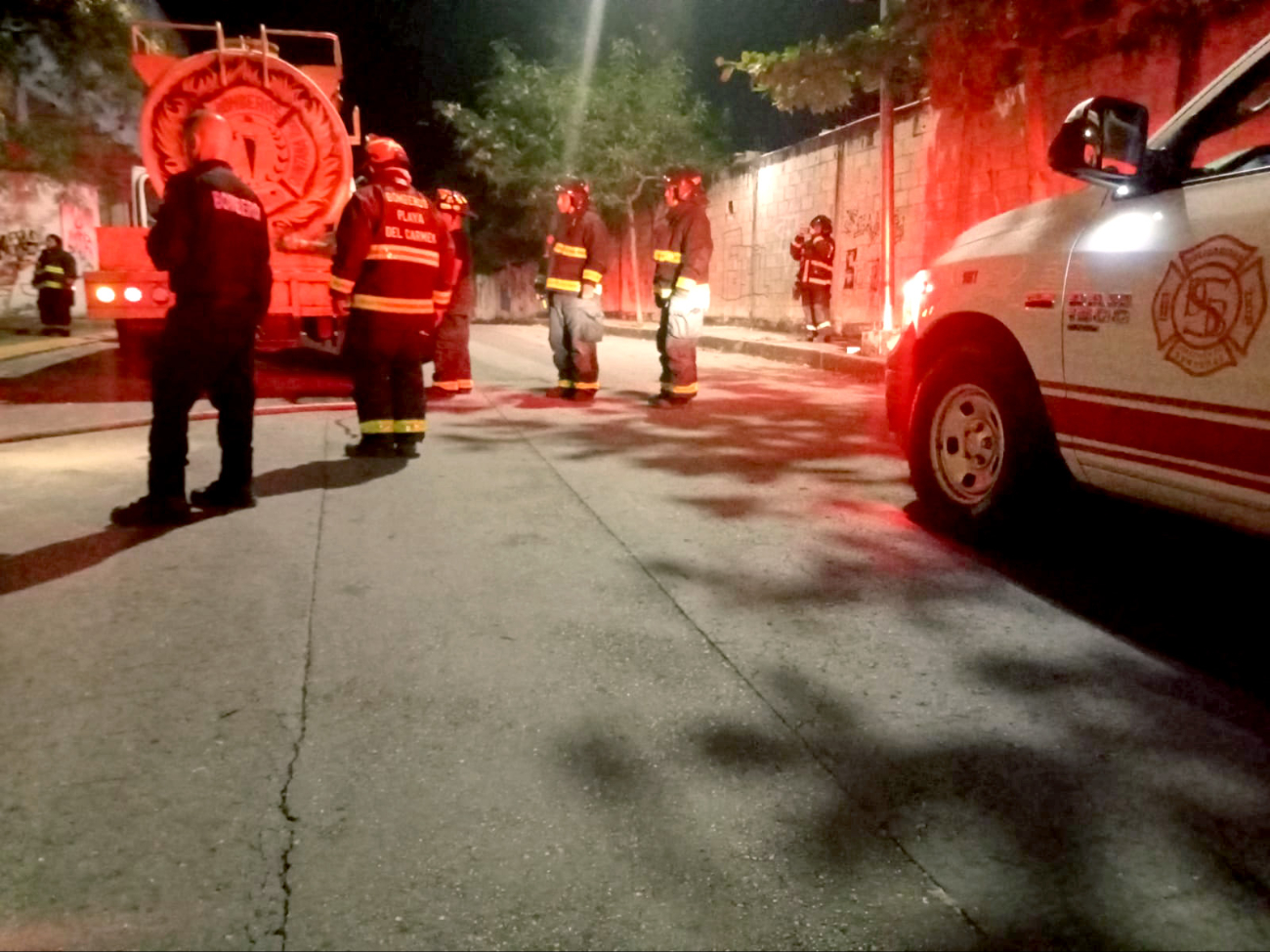En Playa del Carmen también se registró otro incendio En Playa del Carmen también se registró otro incendio