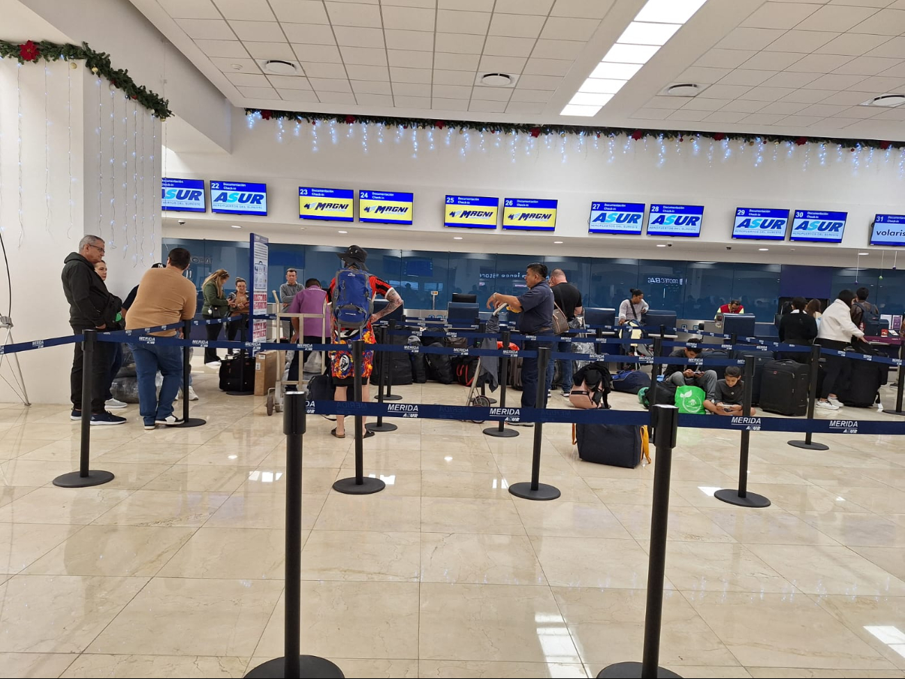 La movilidad de pasajeros en el aeropuerto de Mérida va en aumento La movilidad de pasajeros en el aeropuerto de Mérida va en aumento