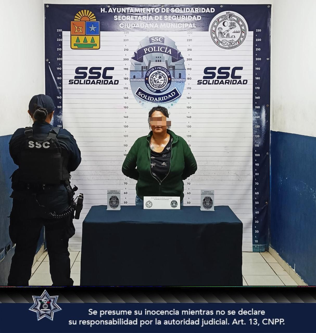 La presunta agresora fue detenida por las autoridades para realizar las investigaciones