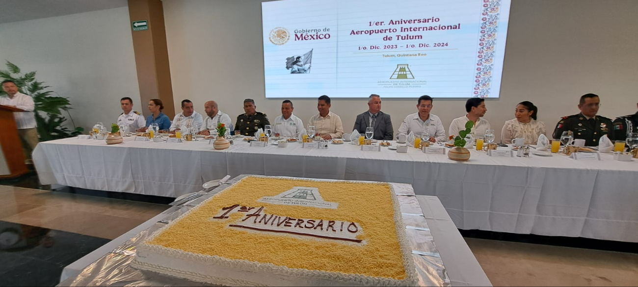 Antes de su aniversario, el aeropuerto de Tulum logró superar su misma meta, por lo que esperan tener un mayo alcance Antes de su aniversario, el aeropuerto de Tulum logró superar su misma meta, por lo que esperan tener un mayo alcance
