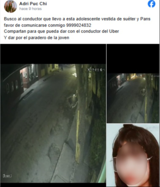 La menor de 17 años fue reportada como desaparecida en redes sociales La menor de 17 años fue reportada como desaparecida en redes sociales