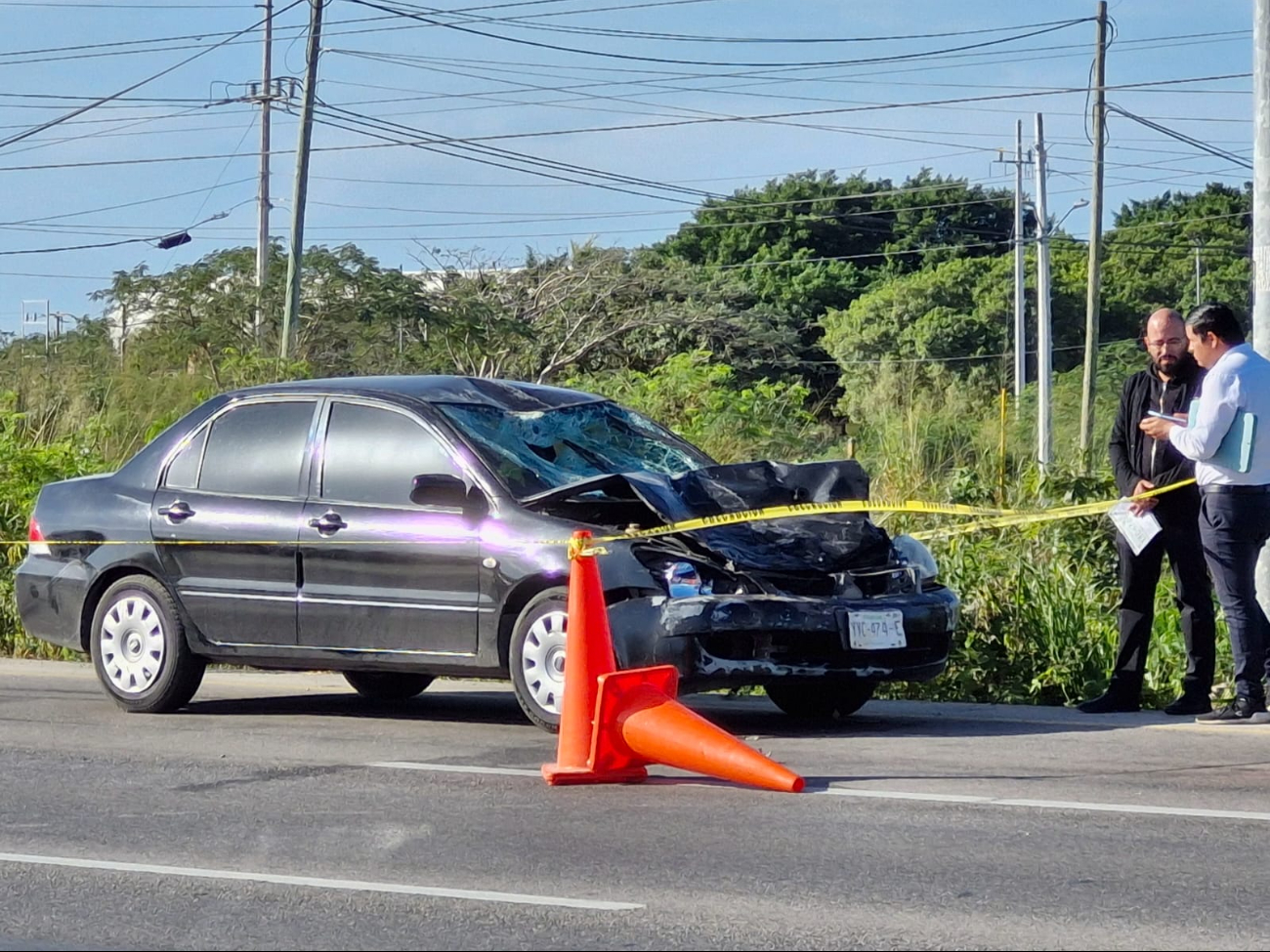 El motociclista murió tras el impacto por el auto El motociclista murió tras el impacto por el auto