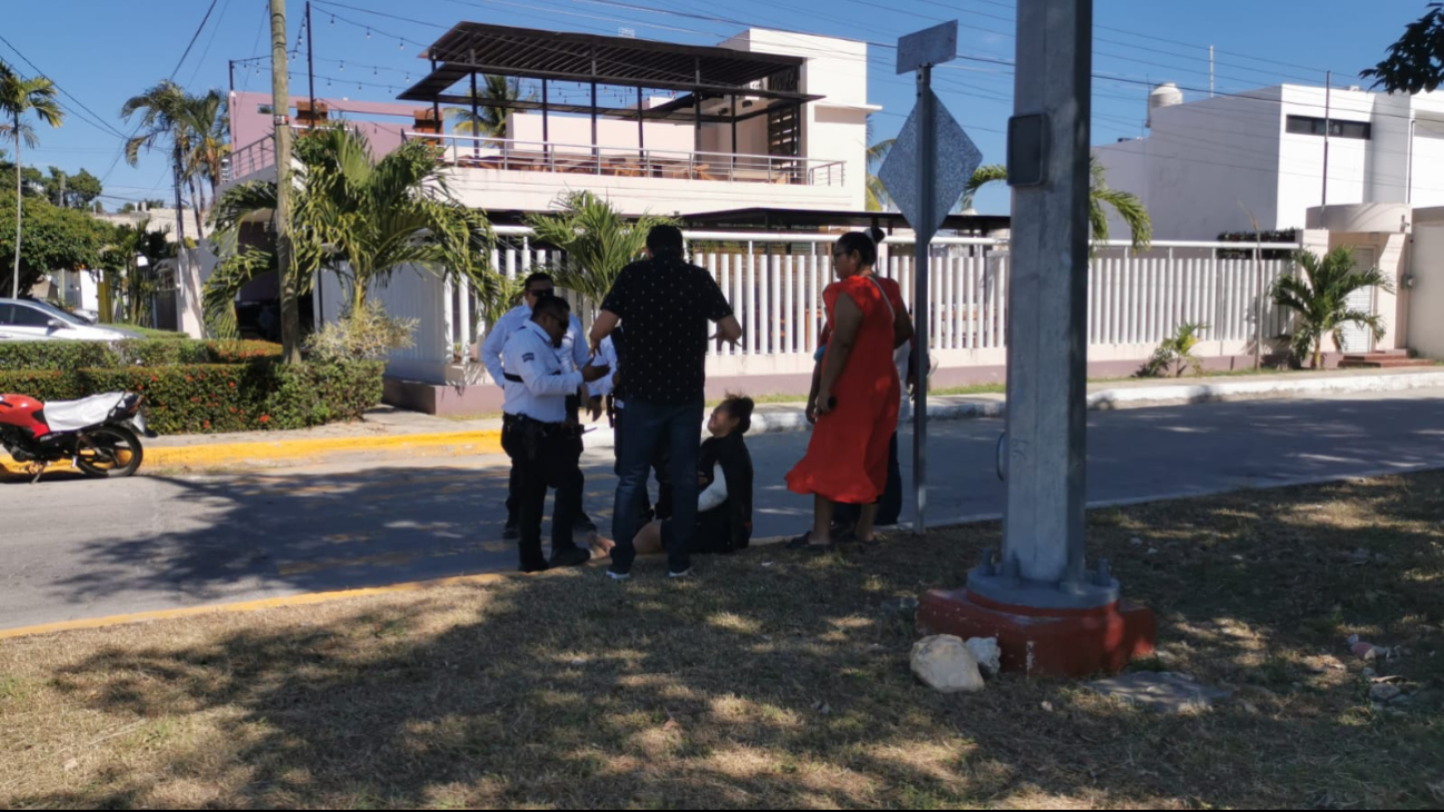 Mujer herida en accidente Mujer herida en accidente
