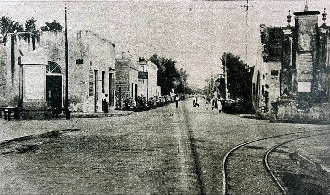 Calles donde aún se observaban vías del tren en Mérida Calles donde aún se observaban vías del tren en Mérida