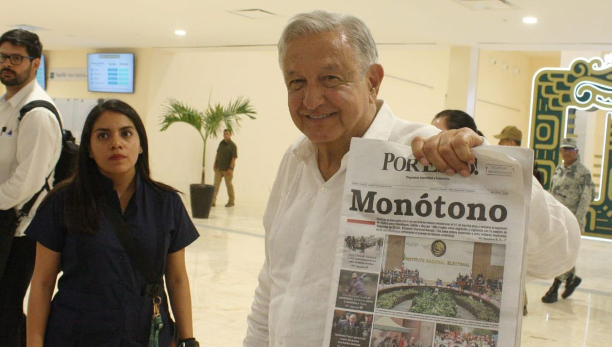El presidente Andrés Manuel López Obrador ya está en Teya El presidente Andrés Manuel López Obrador ya está en Teya