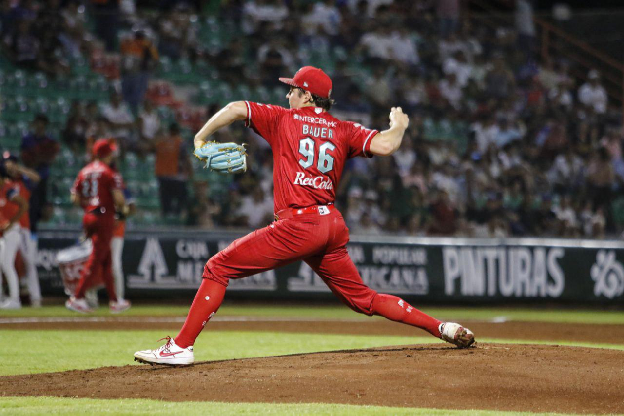 Trevor Bauer, lanzador de los Diablos Rojos del México Trevor Bauer, lanzador de los Diablos Rojos del México