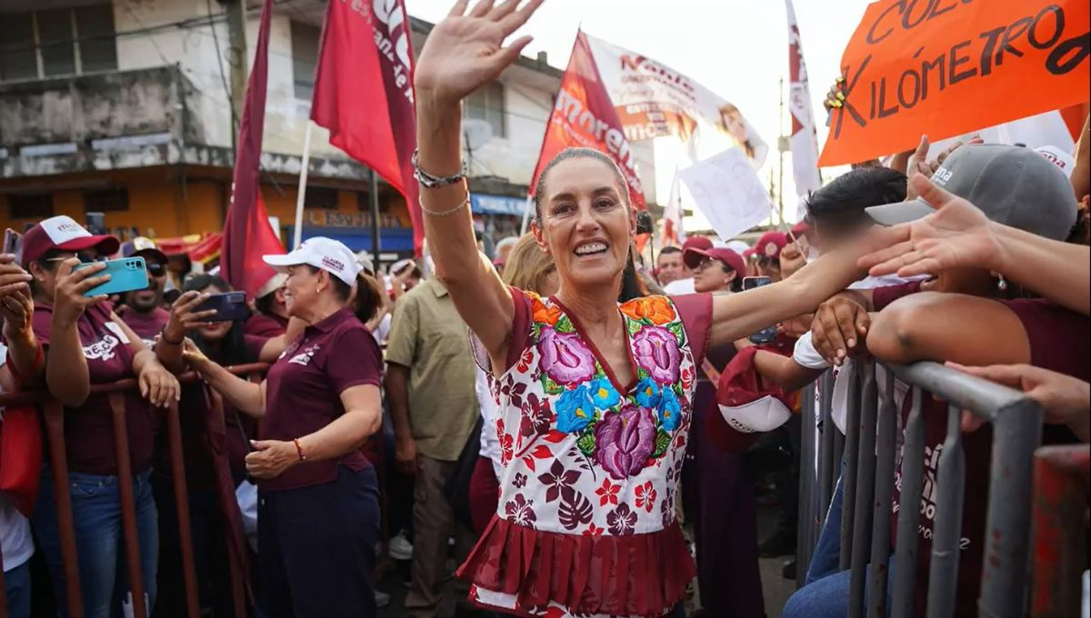 Claudia Sheinbaum, candidata presidencial de la coalición Sigamos Haciendo Historia