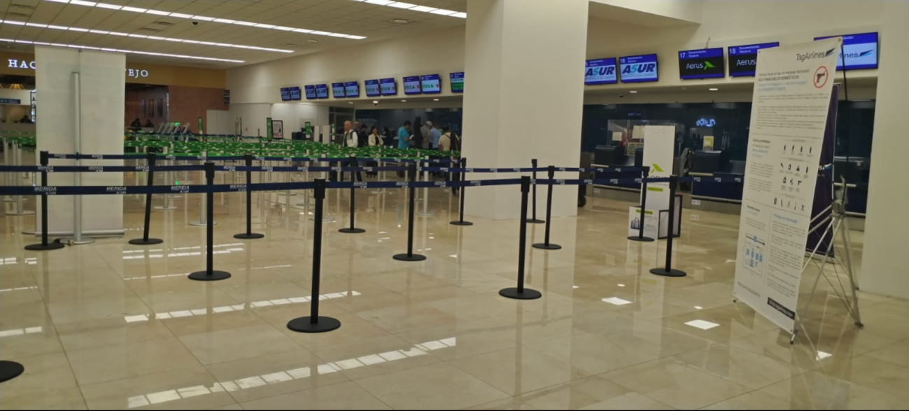 Solamente se registra un retraso en el aeropuerto de Mérida Solamente se registra un retraso en el aeropuerto de Mérida