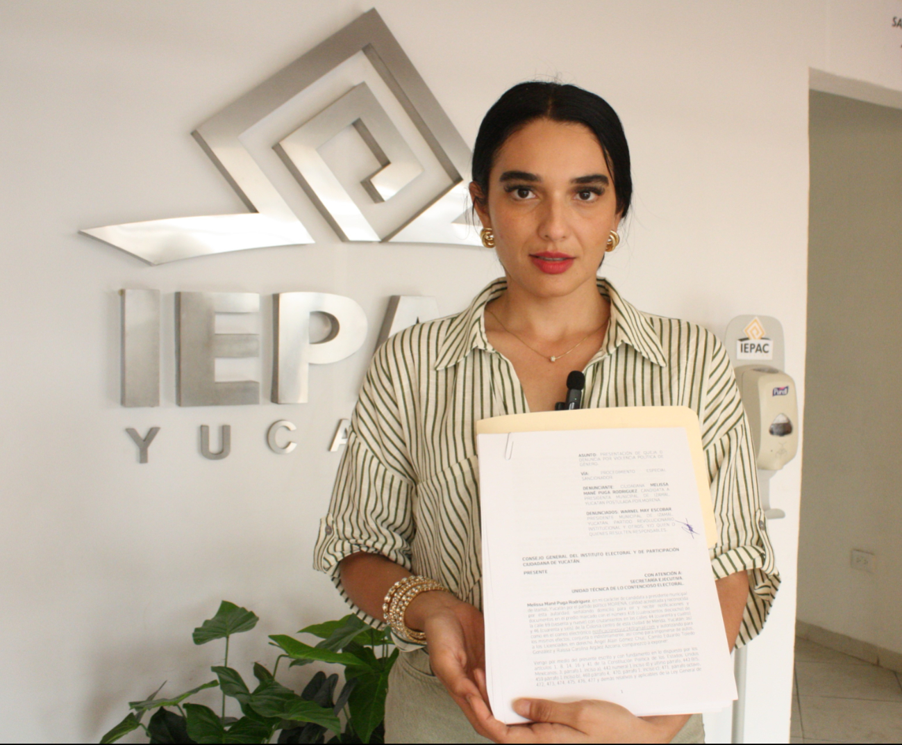Melissa Puga señaló que la queja se puso para que no pase a más Melissa Puga señaló que la queja se puso para que no pase a más