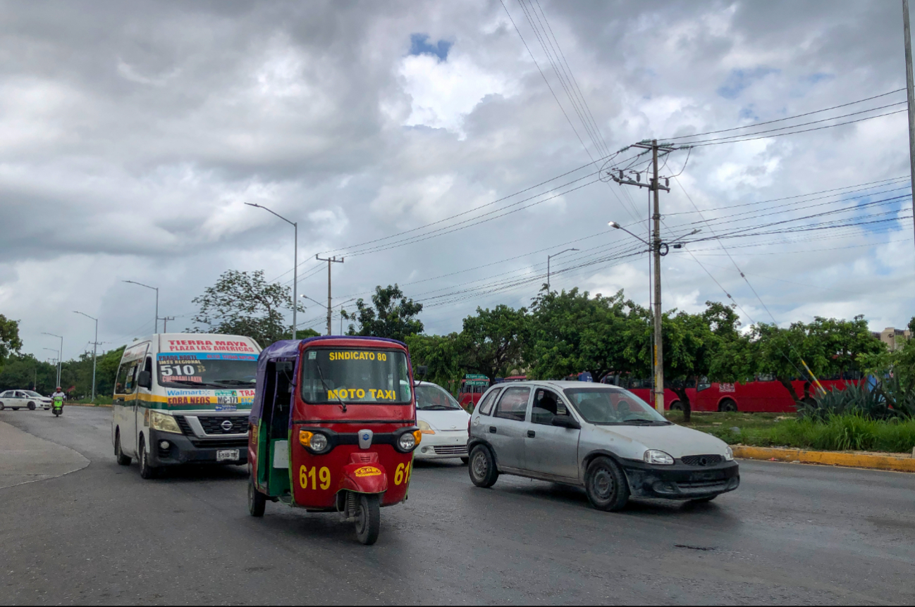 El transporte en general ha sido un caos en Cancún