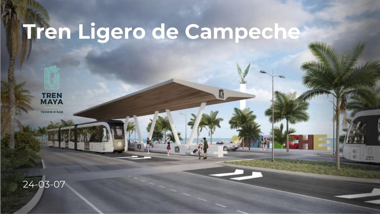Así será el Tren Ligero de Campeche: FOTOS 