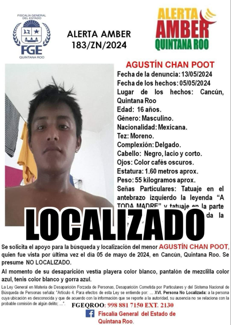 El menor se encontraba desaparecido desde el 5 de mayo El menor se encontraba desaparecido desde el 5 de mayo