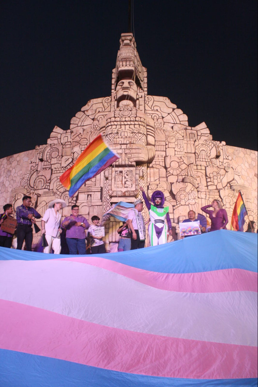 Manifestación pacífica contra la LGBTfobia en Mérida Manifestación pacífica contra la LGBTfobia en Mérida