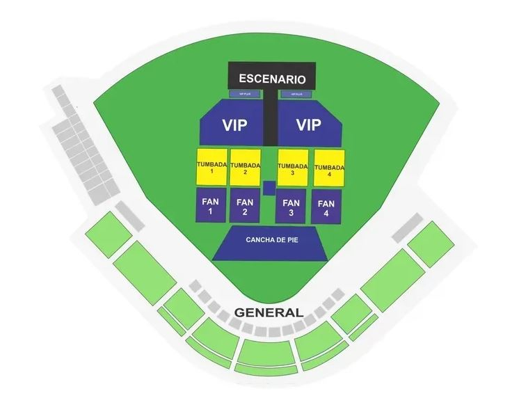 Mapa del estadio Mapa del estadio