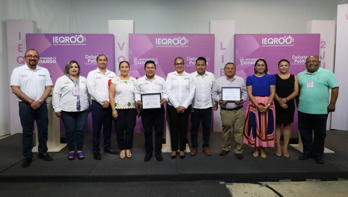 Participantes del debate a presidente municipal de José María Morelos, Quintana Roo