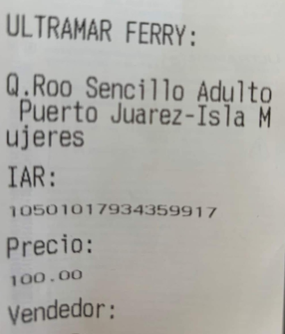 Ultramar ha cobrado tarifa quintanarroense a los locales de Isla Mujeres Ultramar ha cobrado tarifa quintanarroense a los locales de Isla Mujeres