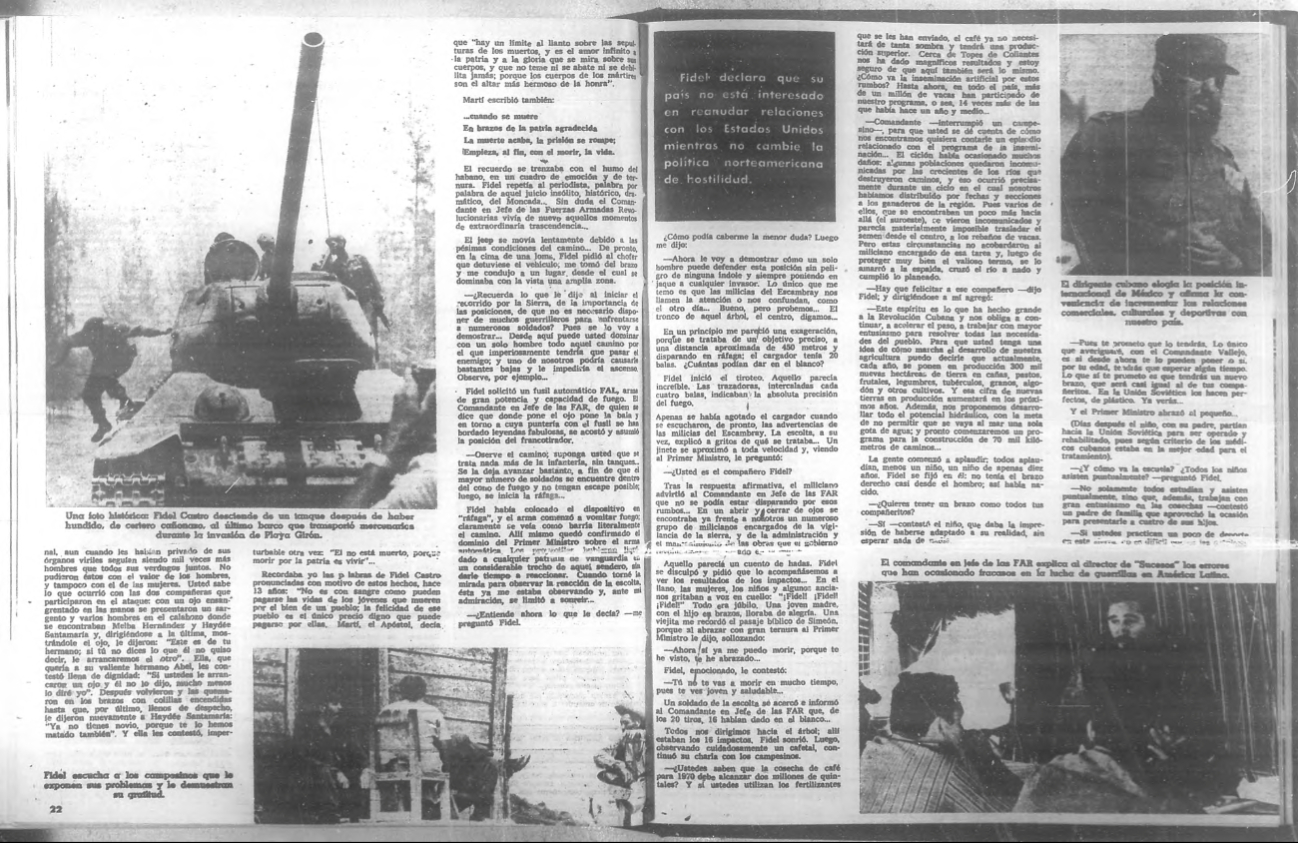 El Comandante en Jefe de las FAR, de quien se dice que donde pone el ojo pone la bala y en torno a cuya puntería con el fusil se han bordado leyendas fabulosas El Comandante en Jefe de las FAR, de quien se dice que donde pone el ojo pone la bala y en torno a cuya puntería con el fusil se han bordado leyendas fabulosas