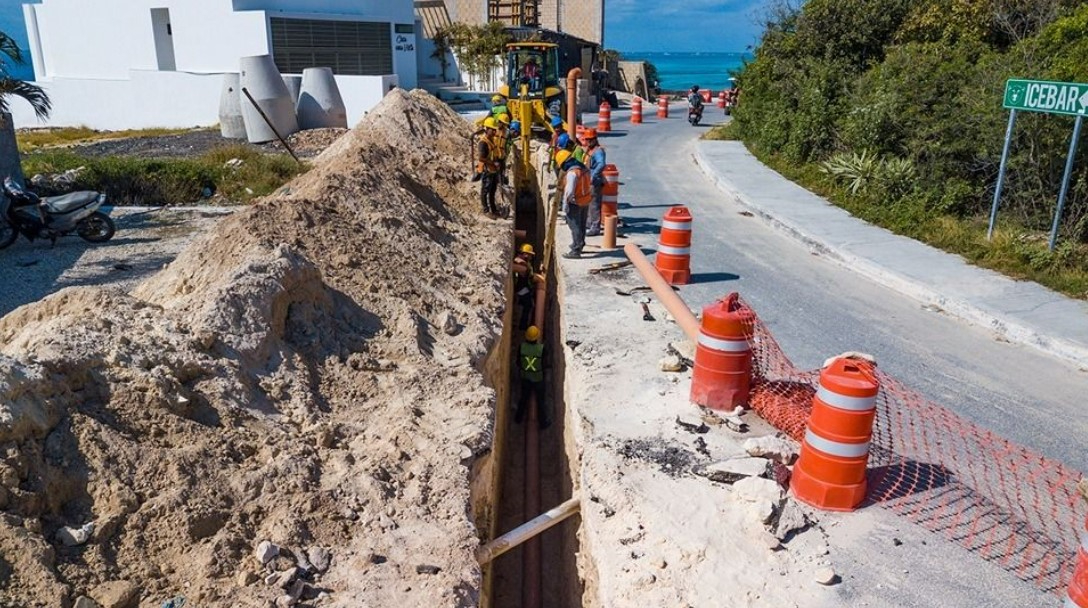 Aunque el drenaje de la zona Sur se instaló hace 5 años, no se conectó a la planta de tratamiento
