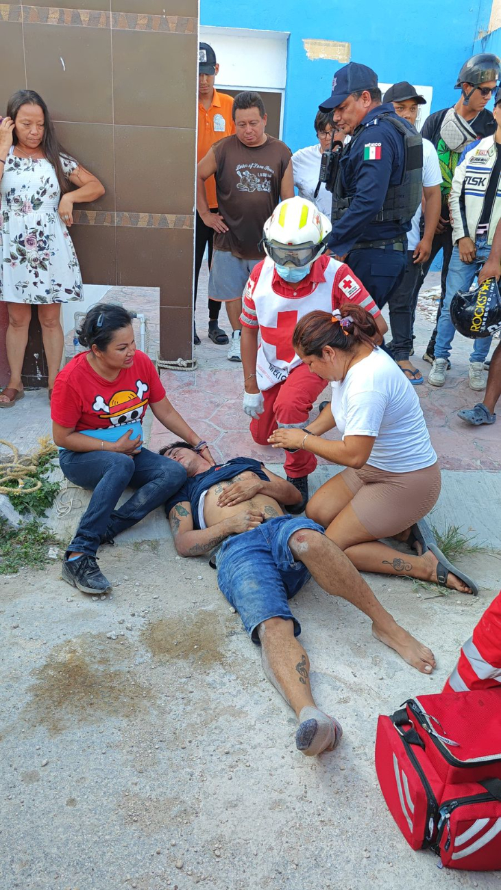 El hombre que habría intentado robar al taxista sí fue golpeado en Cancún El hombre que habría intentado robar al taxista sí fue golpeado en Cancún