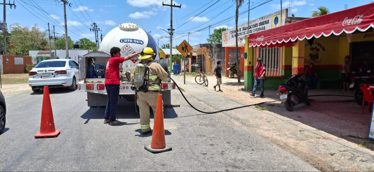 Una fuga de gas en una tortillería ocasionó la movilización de elementos Una fuga de gas en una tortillería ocasionó la movilización de elementos