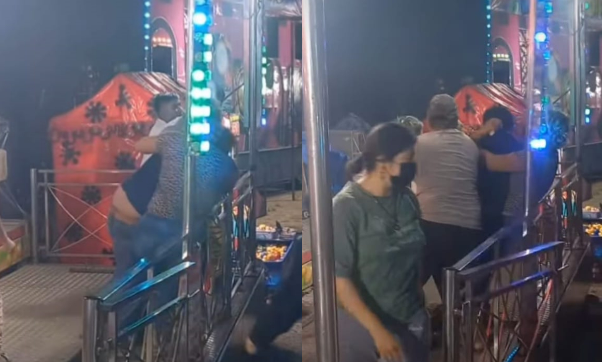 ´Colados´ arman zafarrancho en la feria de Escárcega