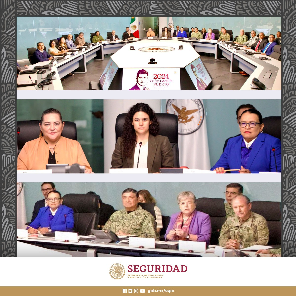 Así fue la reunión de seguridad previa al proceso electoral de 2024 Así fue la reunión de seguridad previa al proceso electoral de 2024