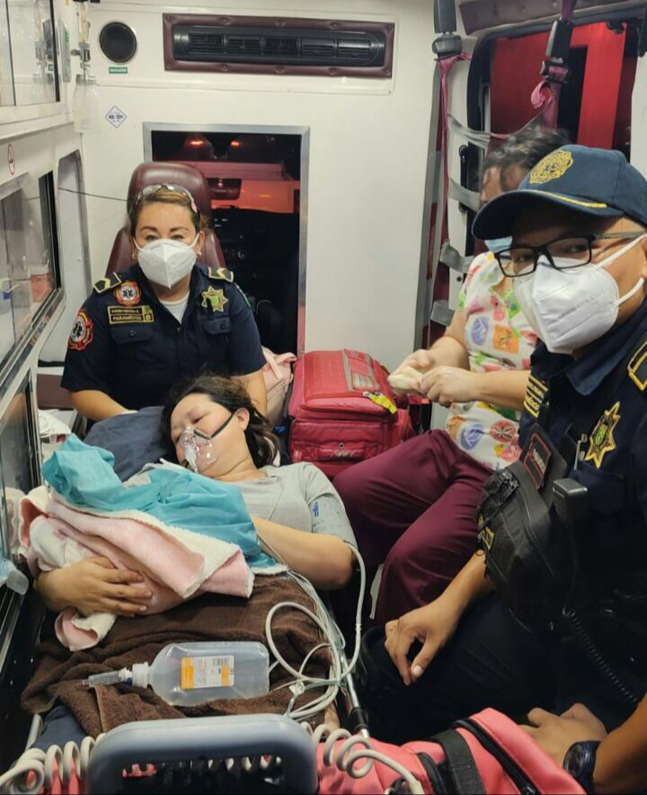 La mujer fue trasladada a un hospital de Mérida La mujer fue trasladada a un hospital de Mérida