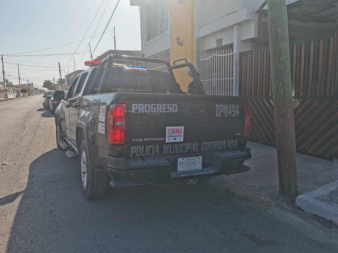 La policía acordonó el área en Progreso La policía acordonó el área en Progreso