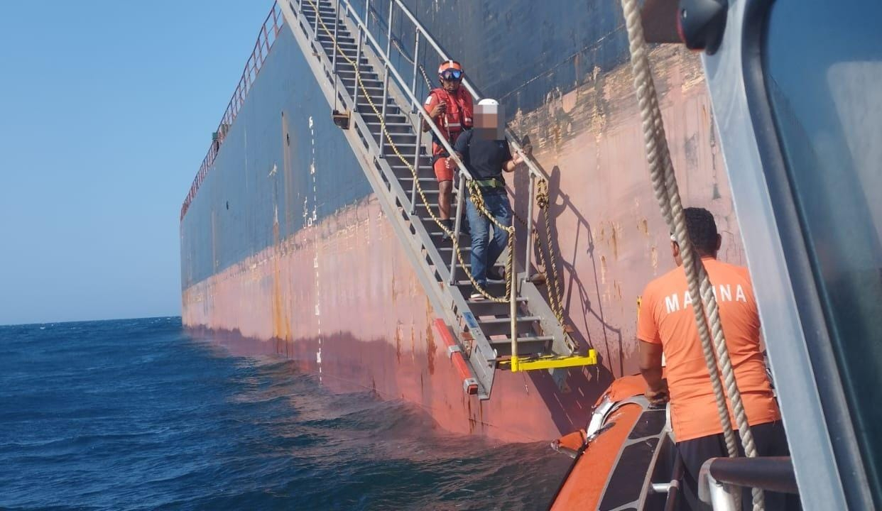 Rescate del primer afectado en Progreso Rescate del primer afectado en Progreso