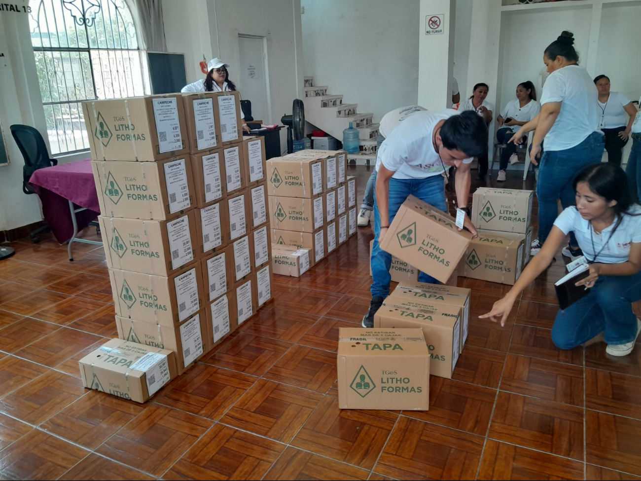 Un total de 85 mil 673, boletas, que serán utilizadas en las próximas elecciones del 2 de junio Un total de 85 mil 673, boletas, que serán utilizadas en las próximas elecciones del 2 de junio