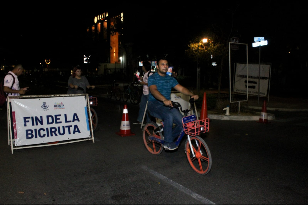 Asistentes disfrutaron la biciruta en Mérida Asistentes disfrutaron la biciruta en Mérida