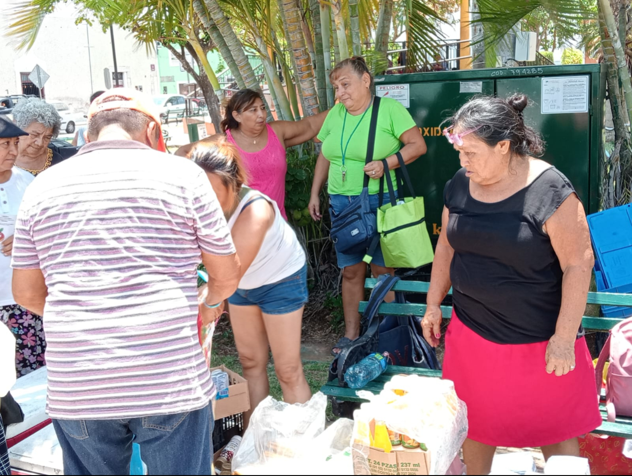 La entrega de despensas se hizo pasar por un banco de alimentos La entrega de despensas se hizo pasar por un banco de alimentos