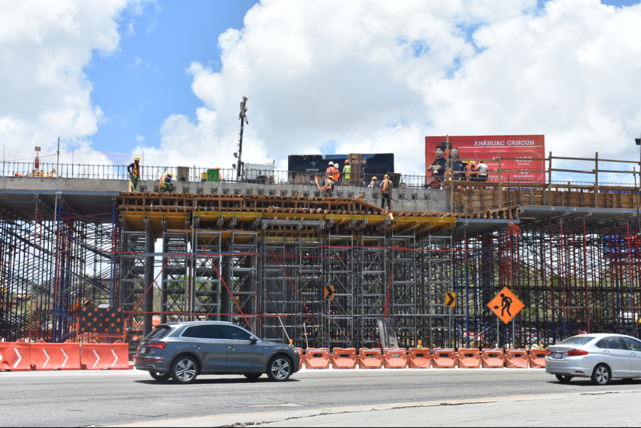 Puente Nichupté de Cancún, con un 40% de avance