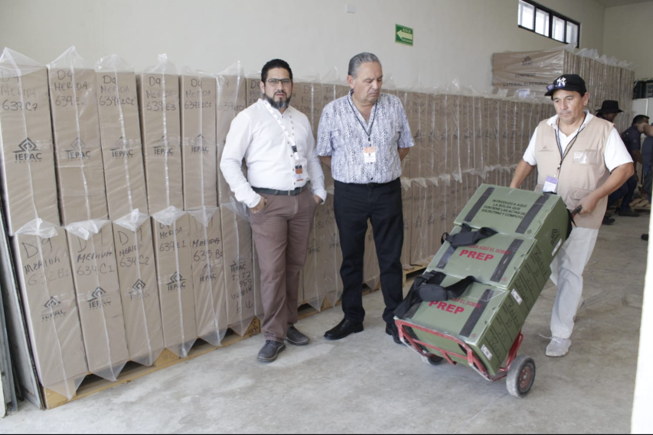 Los paquetes electorales estarán llegando a partir de este domingo