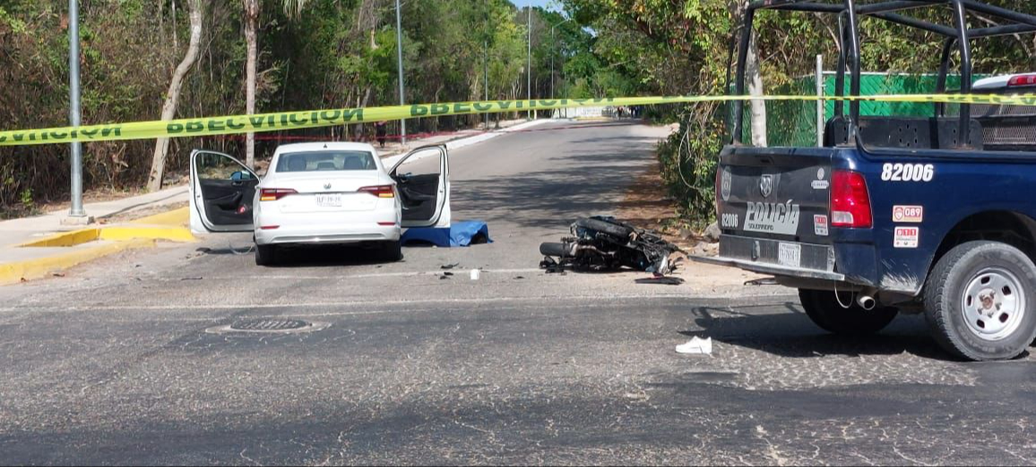 El accidente se registró sobre la avenida Tecnológico en Playa del Carmen