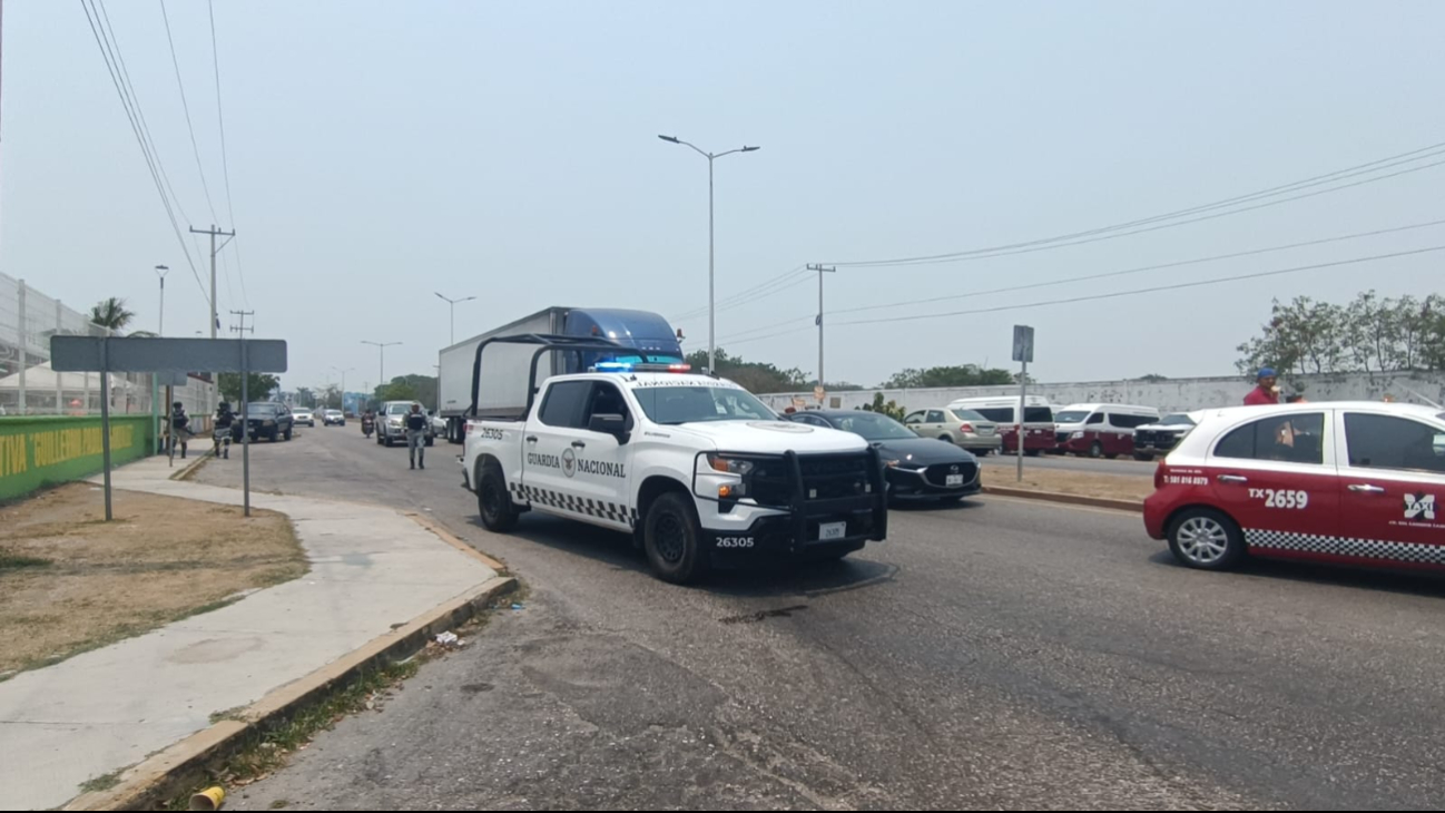 Bajo un fuerte dispositivo de seguridad visitó Ciudad del Carmen Bajo un fuerte dispositivo de seguridad visitó Ciudad del Carmen